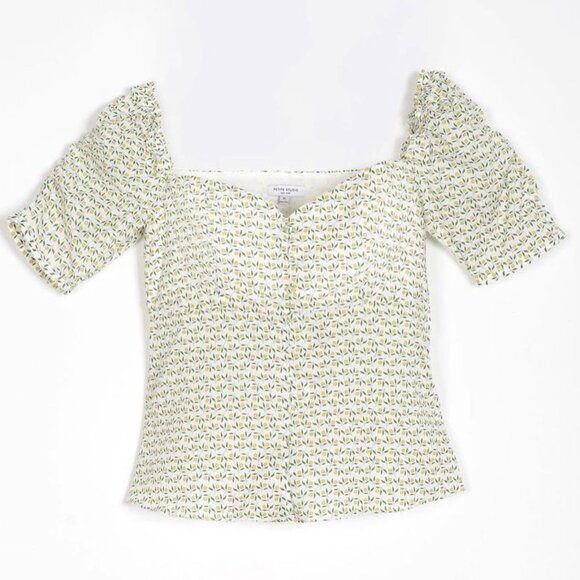 Petite Studio Houston Cotton Top - Lemon Tree Size Small - Picture 3 of 7
